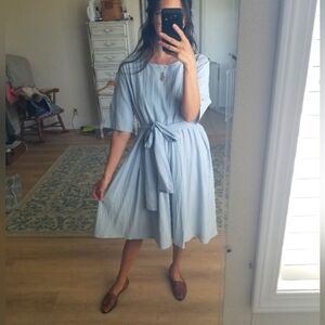 Light Blue Midi Dress